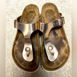 Birkenstock Gizeh Sandals Soft Footbed Size 36